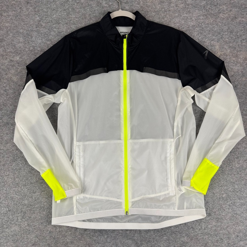 Brooks Carbonite Jacket Full Zip Nylon Mens Medium M